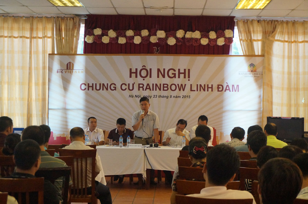 Công ty Cổ phần BIC Việt Nam tổ chức thành công Hội nghị Chung cư Rainbow Linh Đàm Lần thứ Nhất