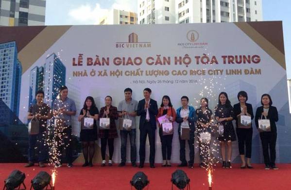 BIC Việt Nam bàn giao nhà ở xã hội tòa Trung – Rice City Linh Đàm